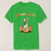 Cute Guinea Pig Easter Bunny Eggs Costume Easter D Tシャツ (デザイン正面)
