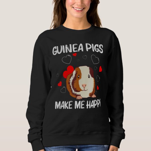 Cute Guinea Pig For Men Women Guinea Pig Rodent スウェットシャツ (正面)