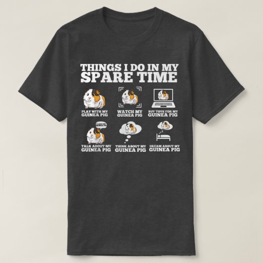 Cute Guinea Pig Gift For Girls & Boys - I Love My Tシャツ (デザイン正面)