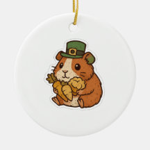Cute Guinea Pig Leprechaun Retro St. Patrick’s Day