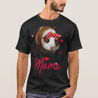 Cute Guinea Pig Mama Costume  Women Guinea Pig Lov Tシャツ