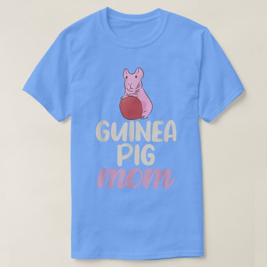 Cute Guinea Pig Mom128 Tシャツ (デザイン正面)