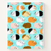 Cute Guinea Pig Pattern ノートブック (裏面)