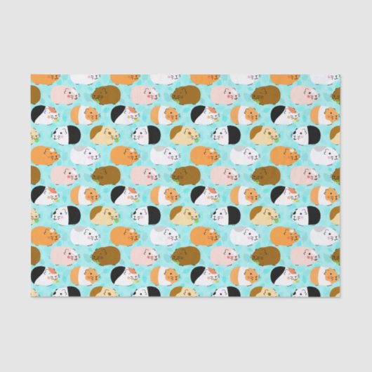 Cute Guinea Pig Pattern 薄葉紙 (正面)