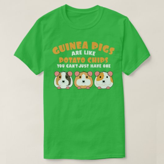 Cute Guinea Pigs are Like Potato Chips Furry Potat Tシャツ (デザイン正面)