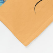 Cute guinea pigs pattern script name フリースブランケット (角)