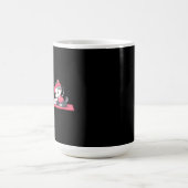 Cute Gym Cat Couple Mug – Funny Workout Gift コーヒーマグカップ (中央)