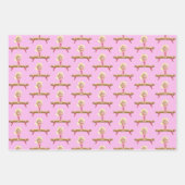 Cute Gymnastics Blonde Girl Photo Personalized ラッピングペーパーシート (正面2)