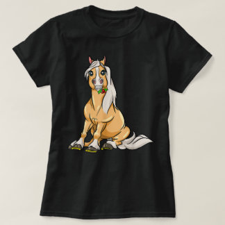 Cute Haflinger Horses Girl Tシャツ