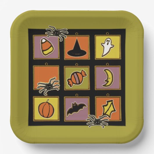 Cute Halloween ペーパープレート (正面)
