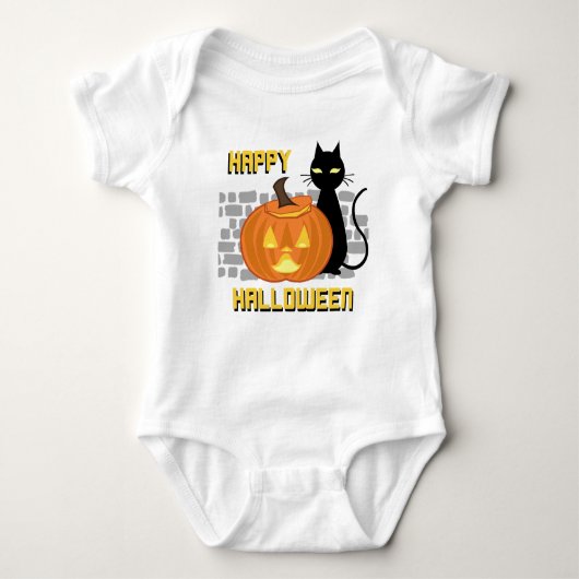 Cute Halloween  Baby Bodysuit ベビーボディスーツ (正面)