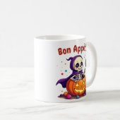 Cute Halloween baby skeleton mug コーヒーマグカップ (正面右)