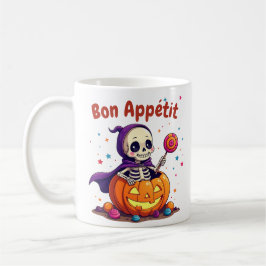 Cute Halloween baby skeleton mug コーヒーマグカップ