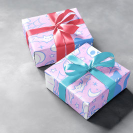 Cute Halloween Cats & Ghosts  ラッピングペーパー