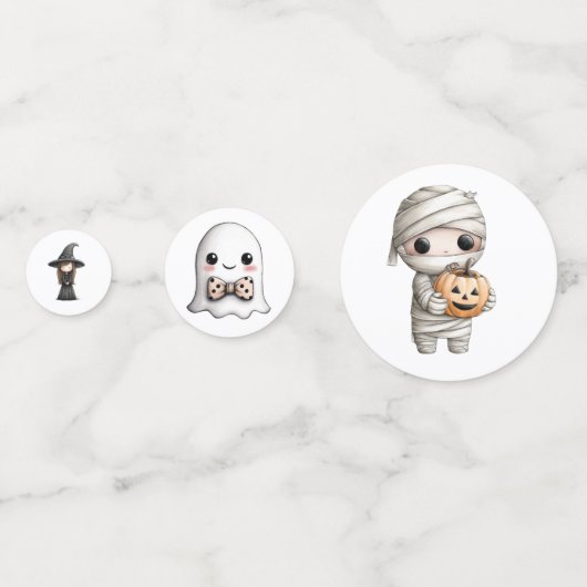 Cute Halloween Characters コンフェッティ (裏面)