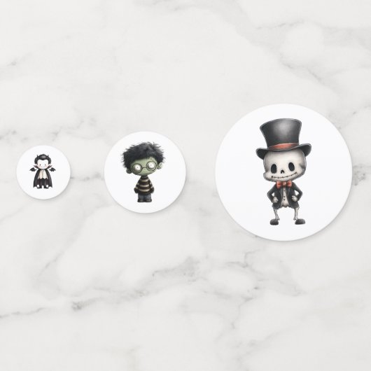 Cute Halloween Characters コンフェッティ (裏面)