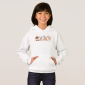Cute Halloween Corgi Squad Kids' Festive Hoodie (正面フル)