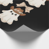 Cute Halloween Cowboy Ghost ラッピングペーパー (角)