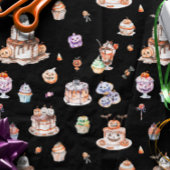 Cute Halloween Dessert Pattern Apron 薄葉紙
