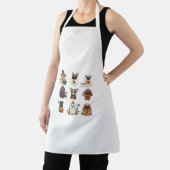 Cute Halloween Dog Cartoon Apron エプロン (インサイチュ)