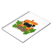 Cute Halloween Fall Pug Pugkin Pumpkin Patch ノートブック (左側)