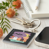 Cute Halloween Ghost and Candy Friends キーホルダー (正面右)