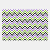 Cute Halloween Ghost and Skulls Patterns ラッピングペーパーシート (正面3)