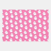 Cute Halloween Ghost and Skulls Patterns ラッピングペーパーシート (正面2)