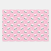 Cute Halloween Ghost and Skulls Patterns ラッピングペーパーシート (正面)