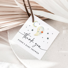 Cute Halloween Ghost Baby Shower Thank You フェイバータグ