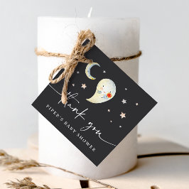 Cute Halloween Ghost Baby Shower Thank You フェイバータグ