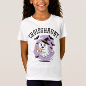 Cute Halloween Ghost Croissant Haunting Tシャツ (正面)