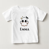 Cute Halloween Ghost customizable  ベビーTシャツ (正面)