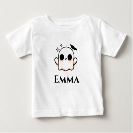 Cute Halloween Ghost customizable  ベビーTシャツ