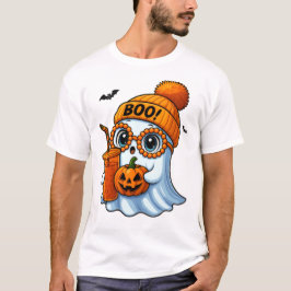 Cute Halloween Ghost Illustration Tシャツ