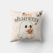 Cute Halloween Ghost Pillow クッション (裏面)