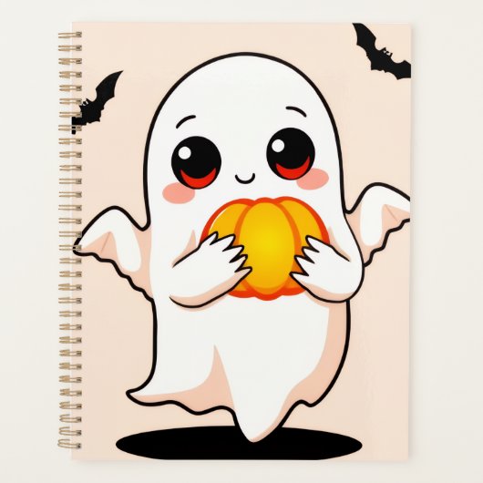 Cute Halloween Ghost Planner プランナー手帳 (正面)