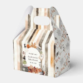 Cute Halloween Ghost Pumpkin Baby Shower フェイバーボックス (正面サイド)