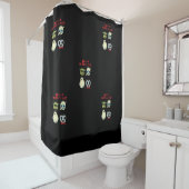 Cute Halloween Ghost Shower Curtain シャワーカーテン (インサイチュ)