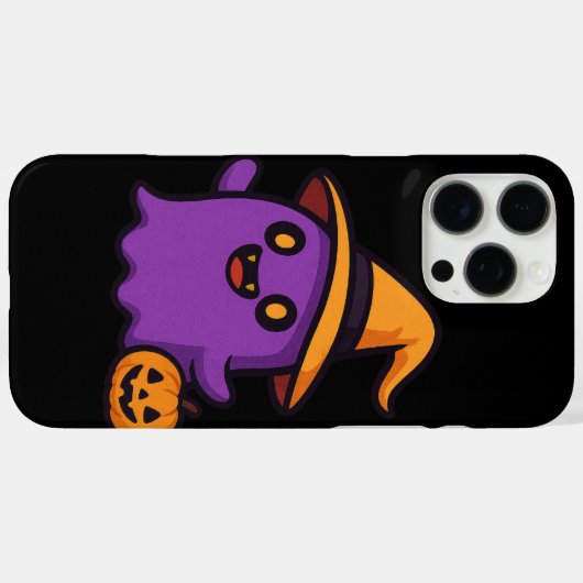 Cute Halloween Ghost Sticker  Case-Mate iPhoneケース (裏面 (横))