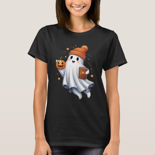 Cute Halloween Ghost Tシャツ (正面)