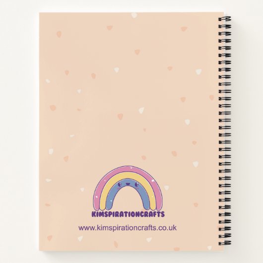 Cute Halloween Ghostie Notebook, Back to School ノートブック (裏面)