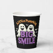 Cute Halloween Ghosts and Bats 紙コップ (裏面)