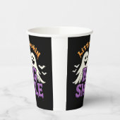 Cute Halloween Ghosts and Bats 紙コップ (左)