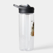 Cute Halloween Ghosts and Haunted House Pumpkin De ウォーターボトル (右面)