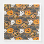 CUTE HALLOWEEN GHOSTS BATS SPIDER WEBS PUMPKINS (正面)