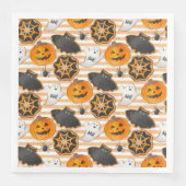 CUTE HALLOWEEN GHOSTS BATS SPIDER WEBS PUMPKINS (正面)