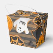 CUTE HALLOWEEN GHOSTS BATS SPIDER WEBS PUMPKINS フェイバーボックス (裏面サイド)