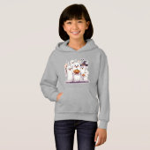 Cute Halloween Ghosts Hoodie – Kawaii Pumpkin (正面フル)