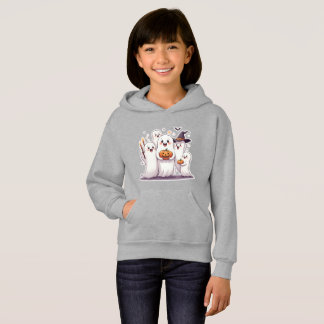 Cute Halloween Ghosts Hoodie – Kawaii Pumpkin